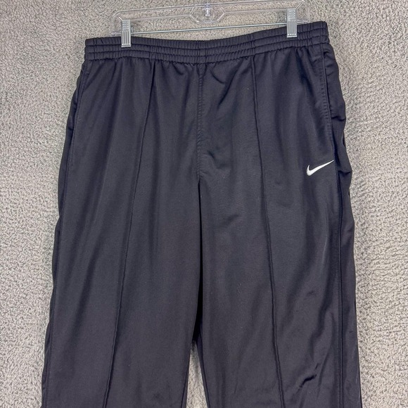 Nike Track Pants Mens 2XL Black Athletic Warm Up Elastic Waist Gyn Run 518040 - Picture 3 of 16